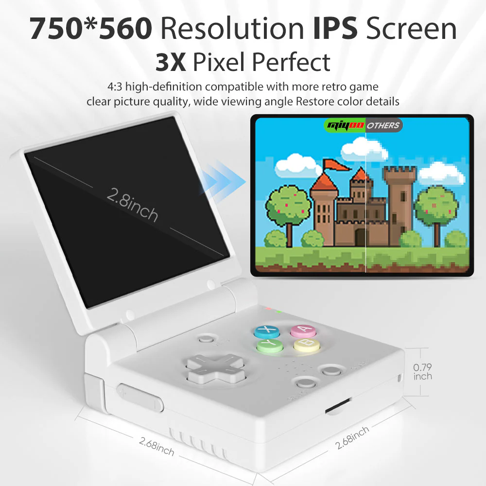 Miyoo Flip ホワイト miyoo flip ホワイト ゲーム機 本体 miyoo flip ホワイト ゲーム機