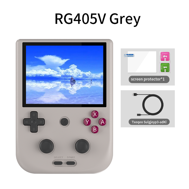 ANBERNIC RG405V Handheld Game Console 4'' IPS Touch Screen Android 12  Unisoc Tiger T618 64-bit